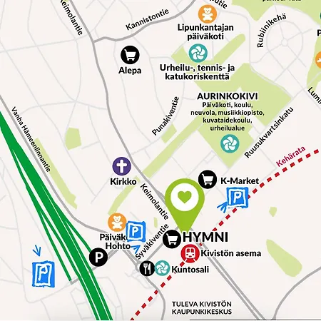 To Luxstudio Hymni From Helsinki Airport 6 Min, To 27min, Freeparking In Kivistoe Vantaa