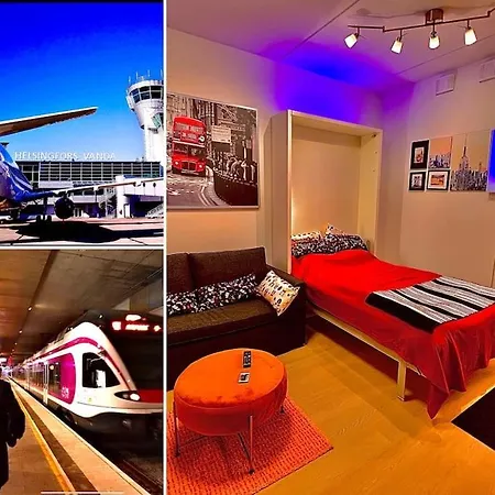 To Luxstudio Hymni From Helsinki Airport 6 Min, To 27min, Freeparking In Kivistoe Appartement *