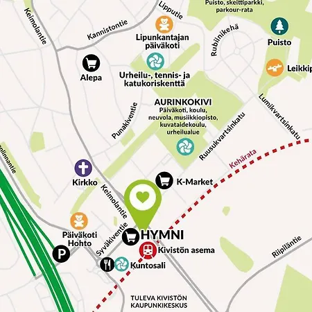 To Luxstudio Hymni From Helsinki Airport 6 Min, To 27min, Freeparking In Kivistoe