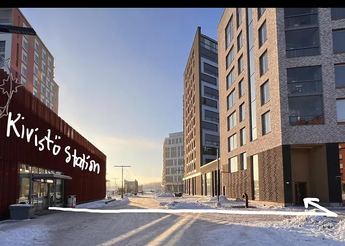 To Luxstudio Hymni From Helsinki Airport 6 Min, To 27min, Freeparking In Kivistoe Апартаменты