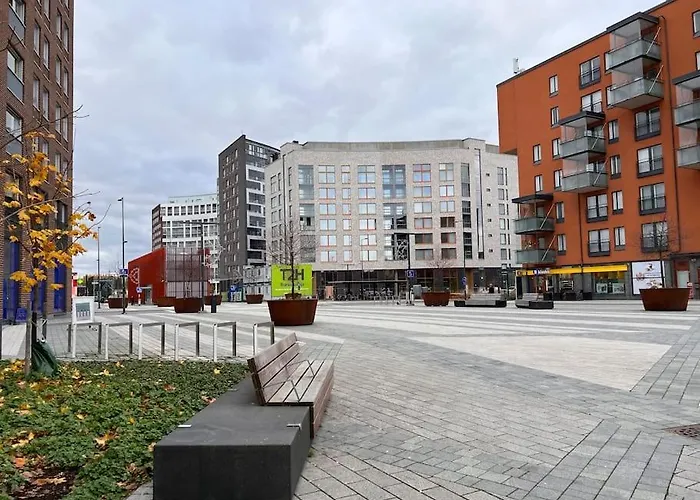 To Luxstudio Hymni From Helsinki Airport 6 Min, To 27min, Freeparking In Kivistoe Апартаменты Вантаа