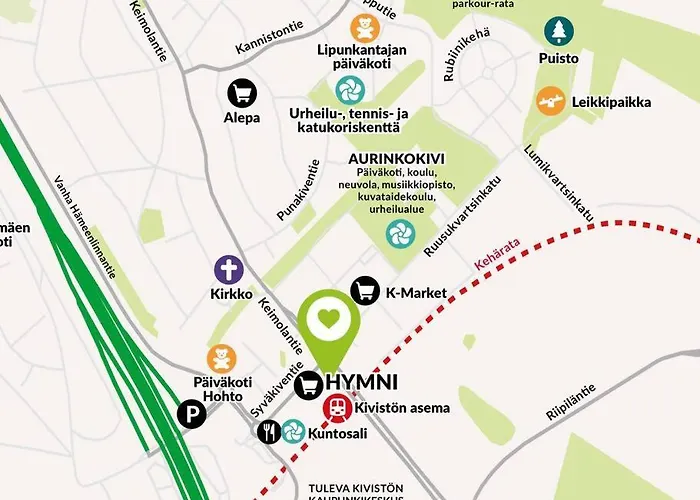 To Luxstudio Hymni From Helsinki Airport 6 Min, To 27min, Freeparking In Kivistoe